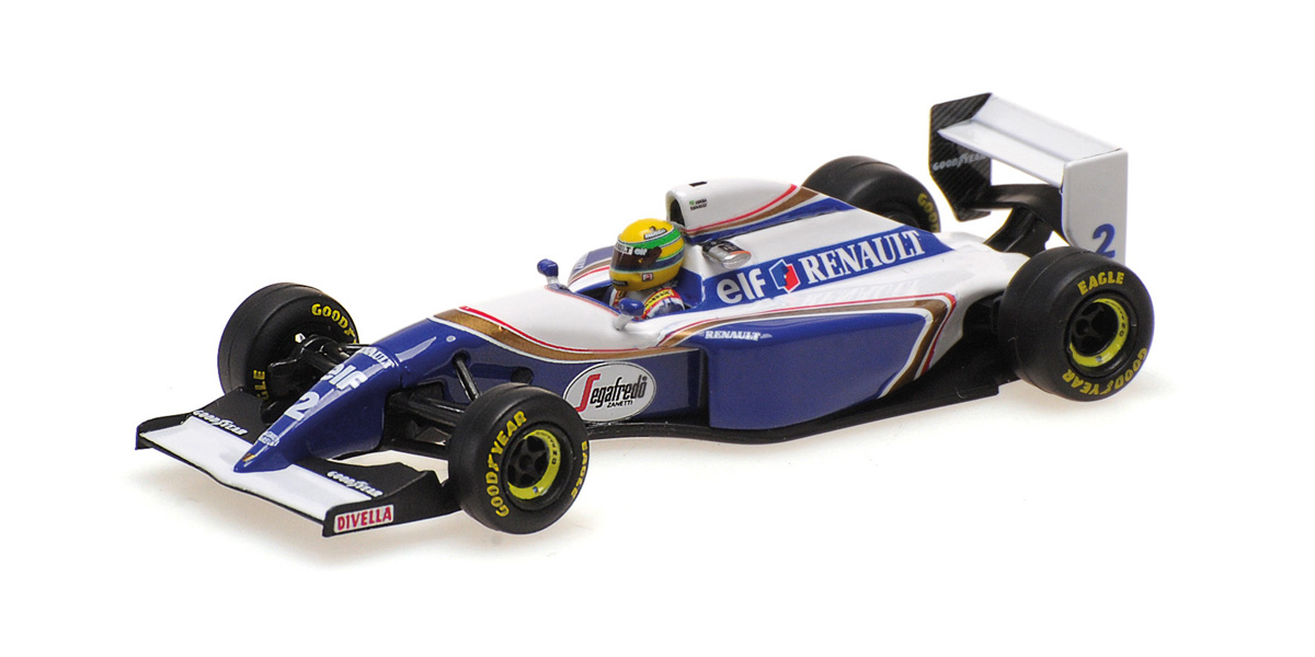 540946402 MINICHAMPS 1/64 ウィリアムズ ルノー FW16 アイルトン・セナ ブラジルGP 1994