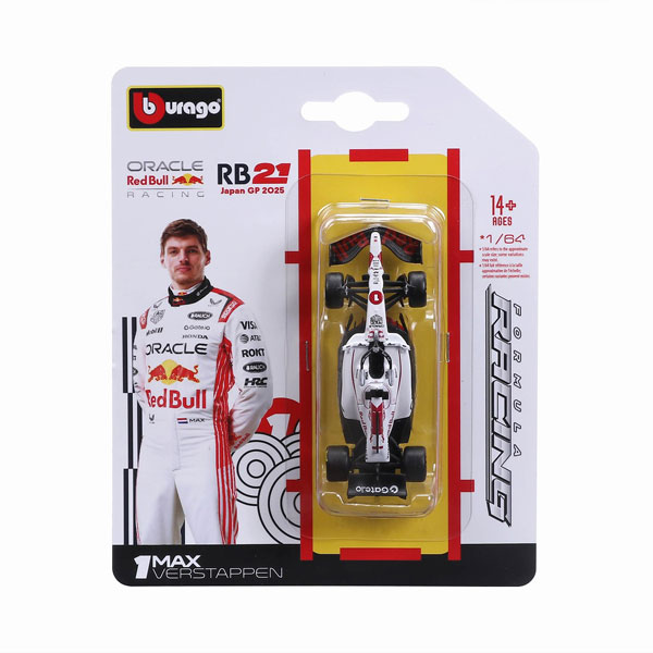 BUR58003JPV BURAGO 1/64 オラクル レッドブル レーシング RB21 2025 日本GP No1 M.フェルスタッペン