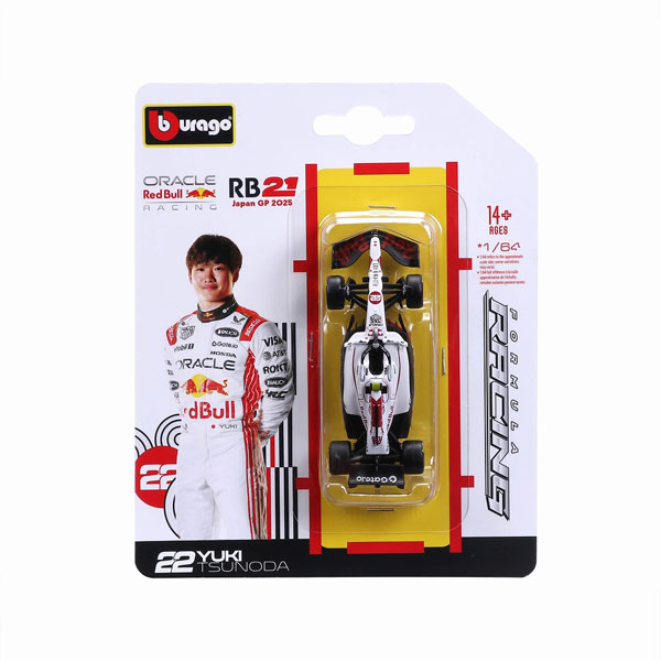 BUR58003JPT BURAGO 1/64 オラクル レッドブル レーシング RB21 2025 日本GP No22 Y.角田