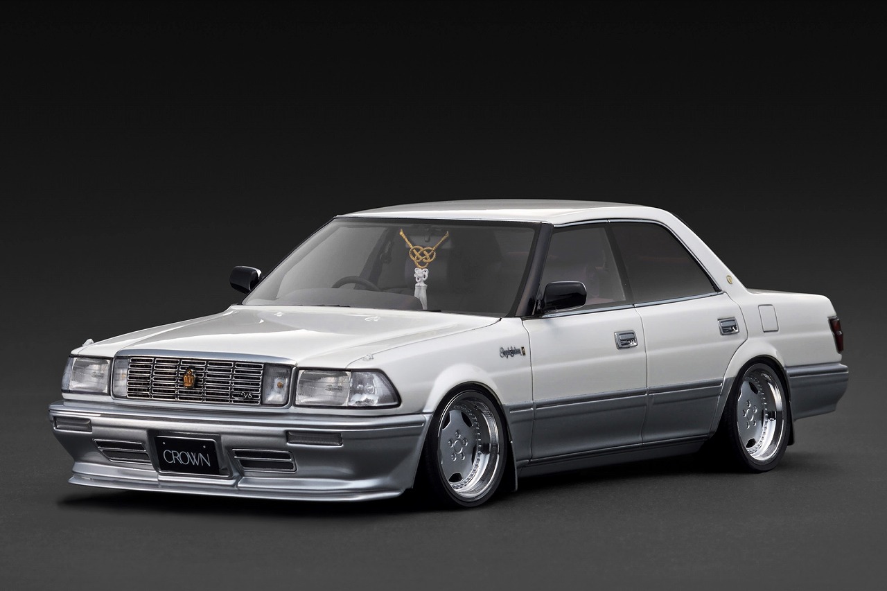 IG3733 IGモデル 1/18 TOYOTA CROWN Royal Saloon G (130) Pearl White/Silver