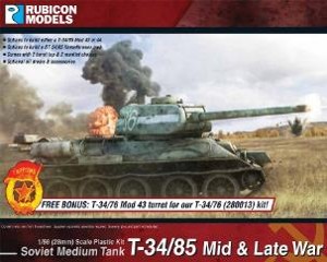 RB0021 ルビコン 1/56 T-34/85(1943、1944年製 T-34/85)