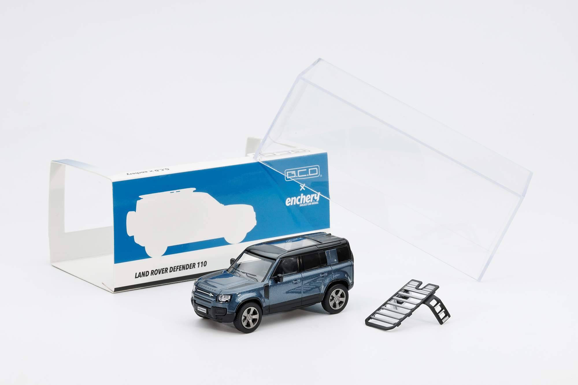 GE-002-6 GCD x enchery 1/64 Land Rover Defender 110(Blue)-LHD- ブルー