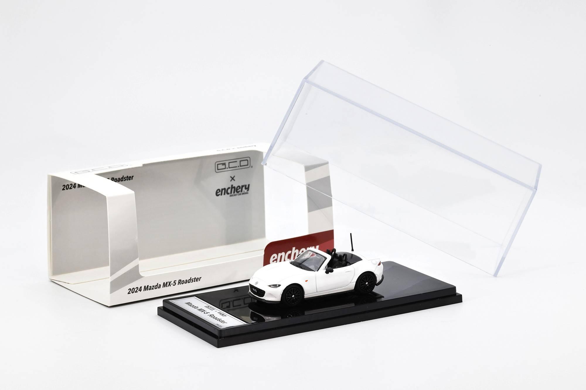 GE-006-35 GCD x enchery 1/64 Mazda MX-5 Roadster(White)-LHD- ホワイト