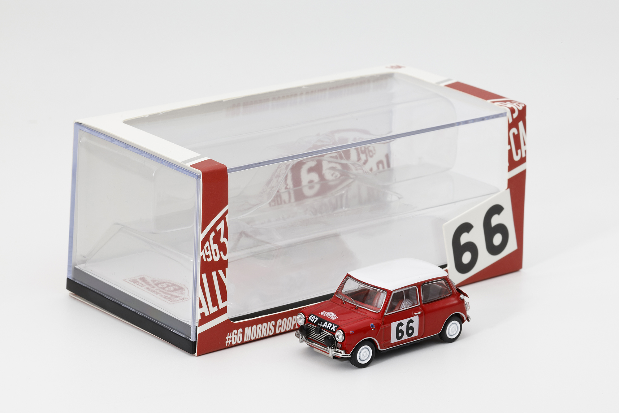 KS078-658 GCD 1/64 Mini Cooper #66 レッド