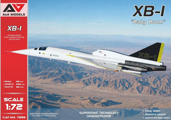 MDVAAM7255 モデルズビット 1/72 XB-1 `ベイビーブーム` 超音速デモンストレーター