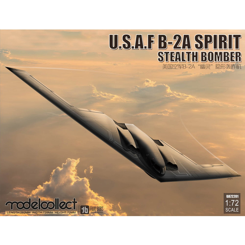 UA72201 モデルコレクト 1/72 B-2A スピリット ステルス爆撃機+MK84x16