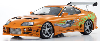 KS08975FF KYOSHOオリジナル 1/18 トヨタ スープラ ターボ 1994 'Fast & Furious' (オレンジパール)
