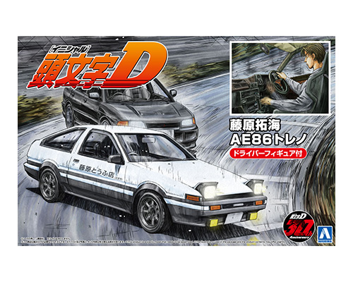 1/24 頭文字D 14 藤原拓海 AE86トレノ プロジェクトD仕様 ドライバーフィギュア付