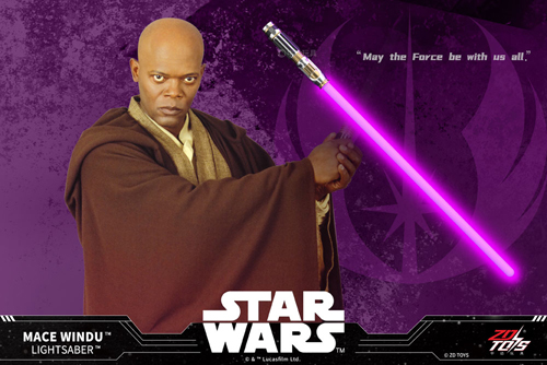 ZD TOYS 「スター・ウォーズ」ライトセーバー ⑤メイス・ウィンドゥ (紫)