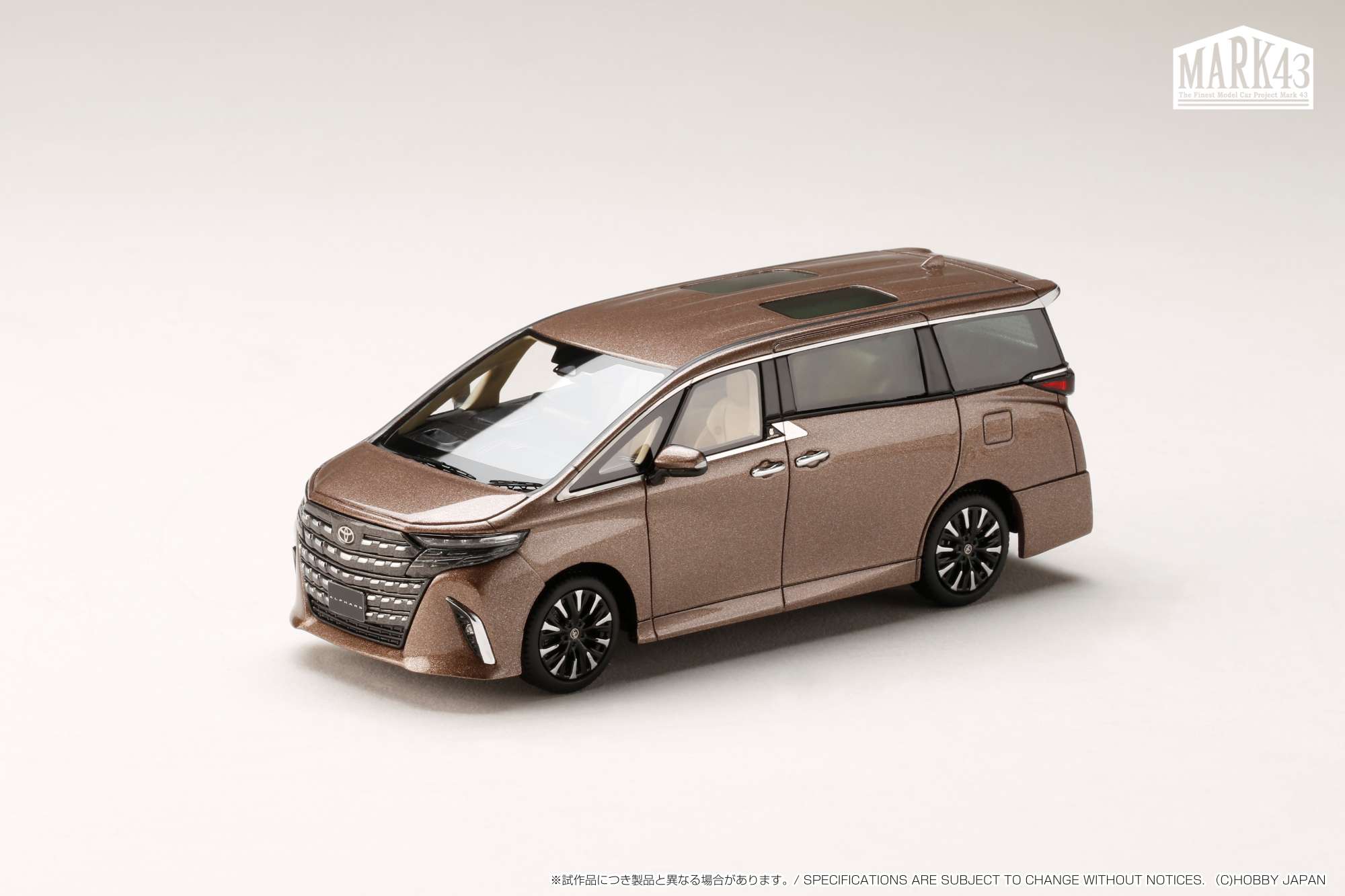 PM43156AG MARK43 1/43 トヨタ ALPHARD EXECUTIVE LOUNGE プレシャスレオブロンド