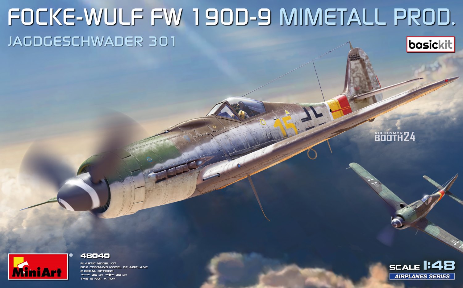MA48040 ミニアート 1/48 フォッケ・ウルフ Fw 190D-9 ミメタール製 ベーシックキット 第301戦闘航空団