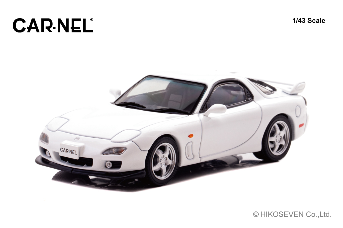 CN430005 CARNEL 1/43 マツダ RX-7 Type RS (FD3S) 2000 Pure White
