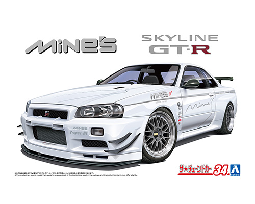 ザ☆チューンドカー No.34 1/24 マインズ BNR34 スカイラインGT-R '02 (ニッサン)