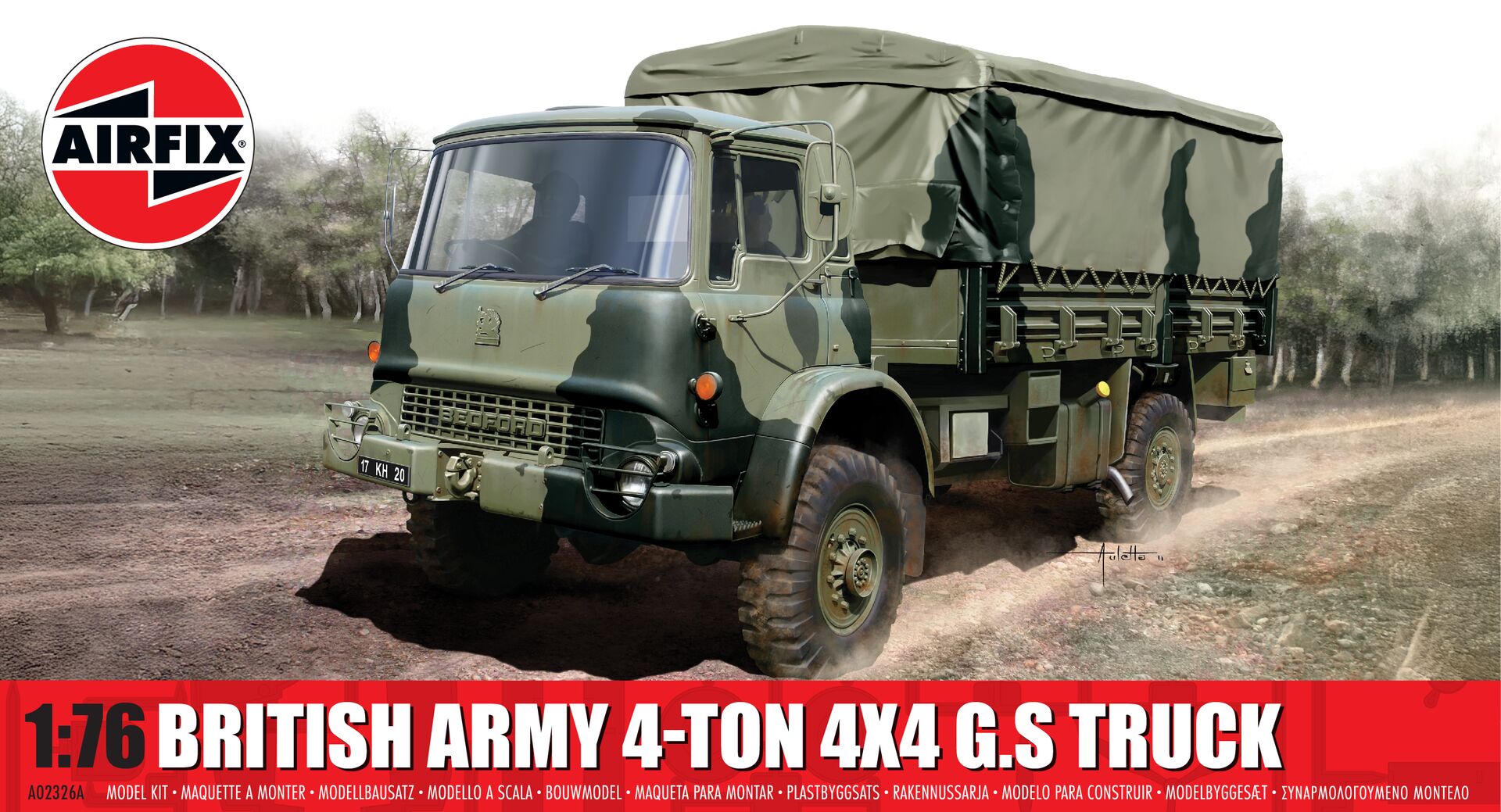 X-2326A エアフィックス 1/76 イギリス軍4トン 4x4G.Sトラック