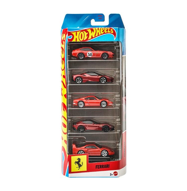 JLN12-9866 ホットウィール ベーシックカー フェラーリ 5カーパック
