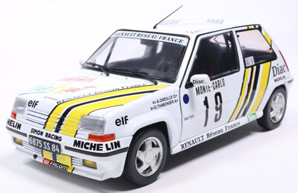 S1810006 SOLIDO 1/18 ルノー 5 GT ターボ Mk.2 モンテカルロ ラリー 1989 #19