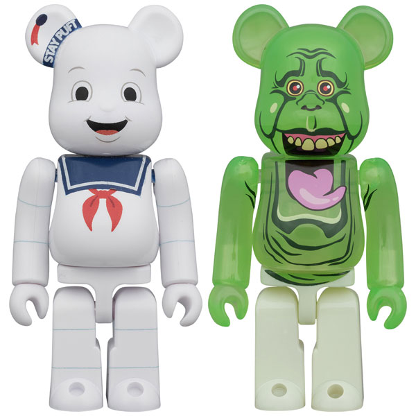 BE@RBRICK STAY PUFT & SLIMER 2PCS SET