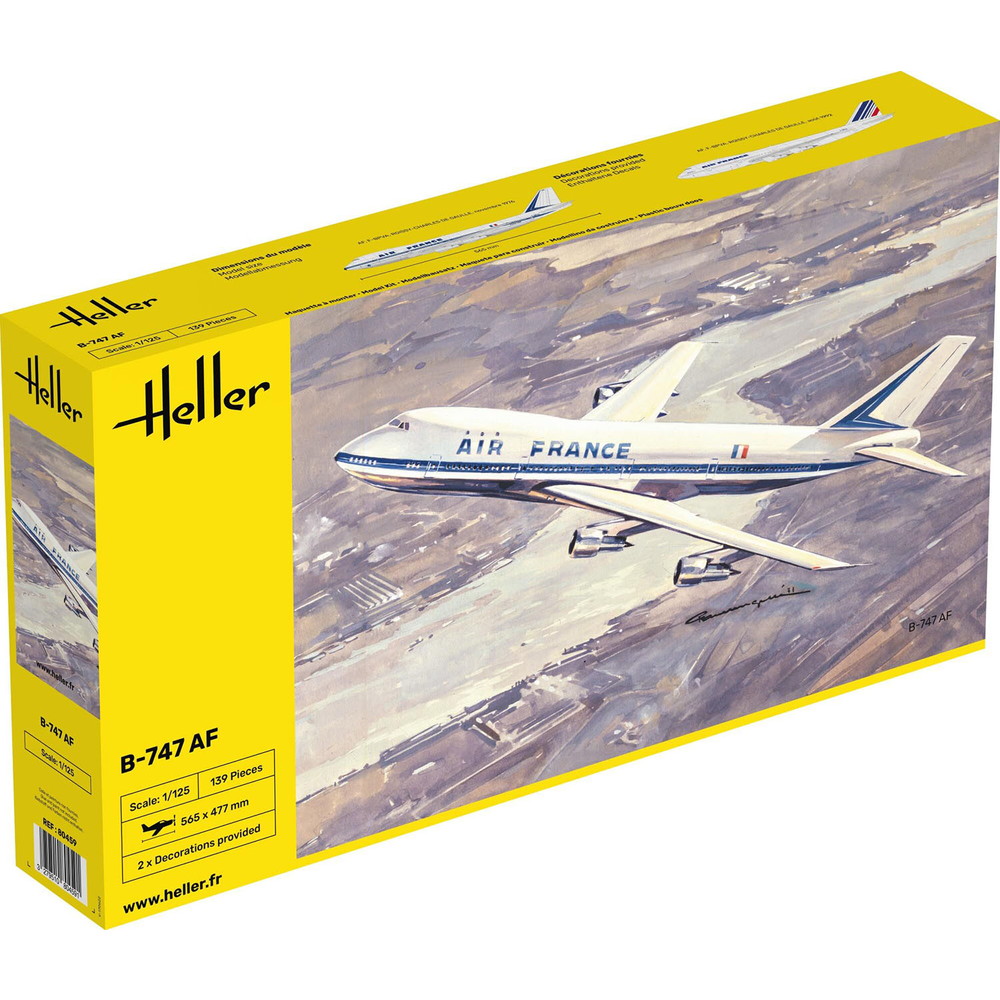 HE80459 エレール 1/125 B747 ジャンボ エールフランス