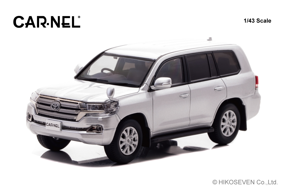 CN431508 CARNEL 1/43 トヨタ ランドクルーザー 200 AX G selection (URJ202) 2015 Silver Metallic