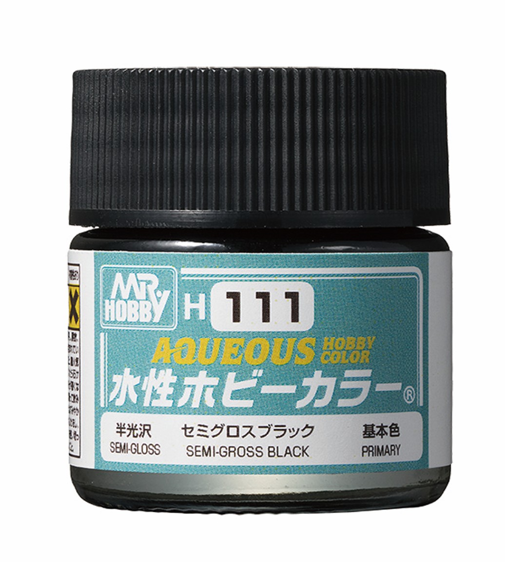 H111 水性ホビーカラー セミグロスブラック