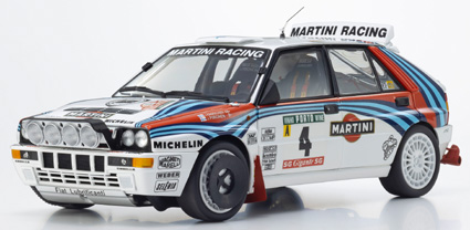 KS08348K KYOSHOオリジナル 1/18 ランチア デルタ HF インテグラーレ エヴォルツィオーネ ポルトガルラリー 1992 #4