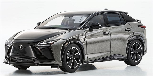 KS03944NGY KYOSHOオリジナル 1/43 LEXUS RZ550e 'F SPORT' ブラック&ニュートリノグレー
