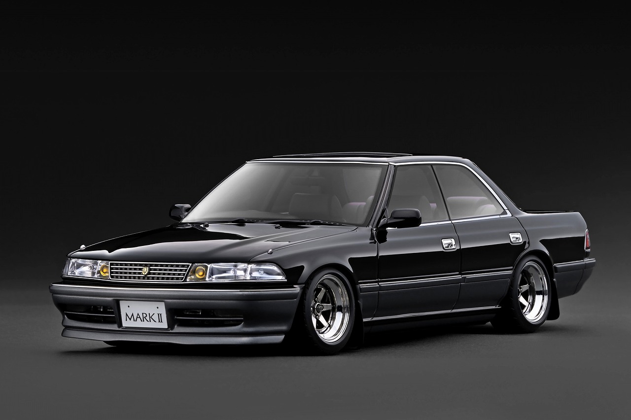 IG3859 IGモデル 1/18 TOYOTA MARKⅡ2.5 Grande LIMITED (JZX81)Black/Gun Metallic