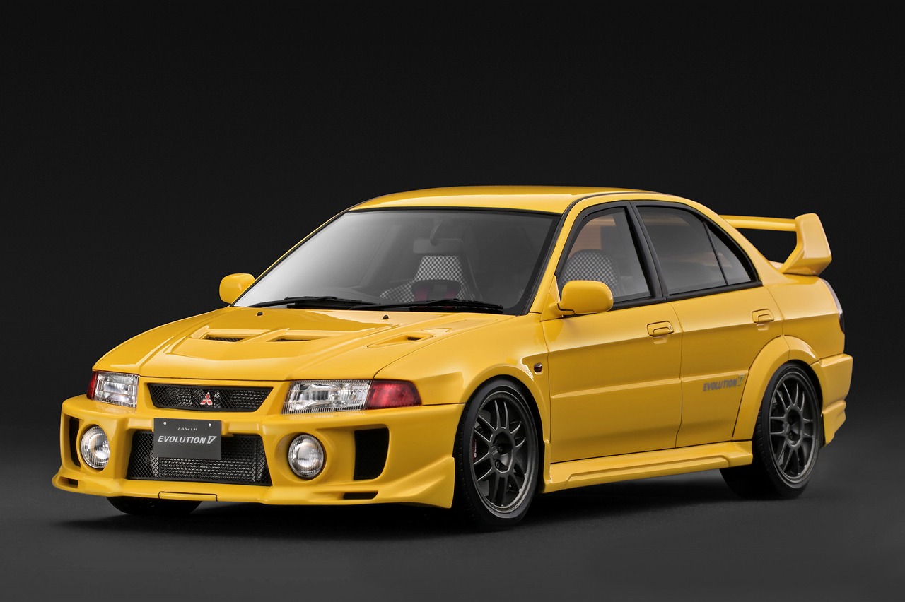 IG4020 IGモデル 1/18 Mitsubishi LANCER EVOLUTION V (CP9A) Yellow