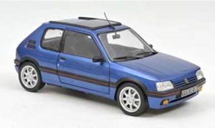 184844 NOREV 1/18 プジョー 205 GTi 1.9 サンルーフ 1992 マイアミブルー