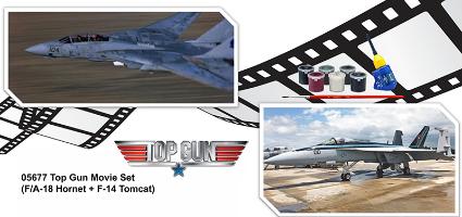 05677 ドイツレベル 1/72 トップガン ムービーセット (F/A-18E & F-14A)