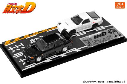 MD64217 モデラーズ 1/64 頭文字D セットVol.17 須藤京一ランサーエボリューションIII & 高橋涼介RX-7(FC3S)