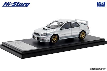 HS433SL Hi-Story 1/43 SUBARU IMPREZA WRX STi (2002) プレミアムシルバー・メタリック