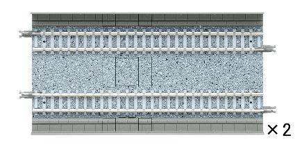 1811 複線レールDS140(F)(2本セット)