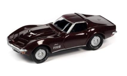 JLSP291A Johnny Lightning 1/64 1969 シェビー コルベット バーガンディ