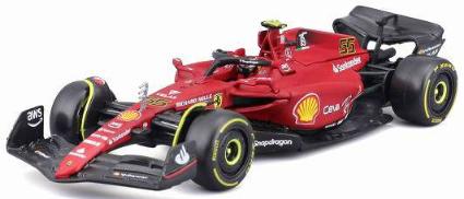 18-36831S1 ブラゴ 1/43 スクーデリア フェラーリ F1-75(2022) No.55 C.サインツ (ドライバー付)