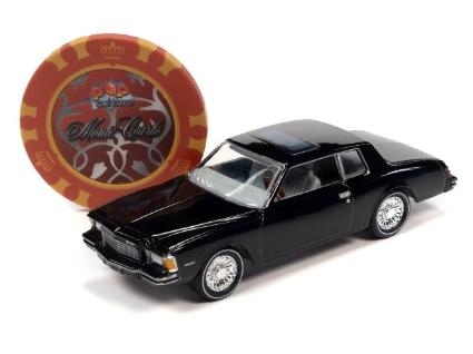 JLSP330 Johnny Lightning 1/64 トリビアル パスート 1979 シェビー モンテ カルロ ブラック ポーカーチップ付