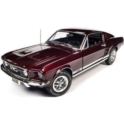 AMM1309 American Muscle 1/18 1967 フォード マスタング 2 + 2 GT ヴィンテージバーガンディ