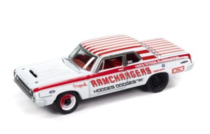 JLCT013EWH JOHNNY LIGHTNING 1/64 1964 ダッジ 330 Ramchargers ホワイト