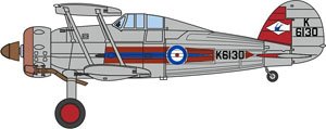 OXAC122 OXFORD 1/72 グロスター グラディエーター RAF No.72 Sqn チャーチ フェートン1937