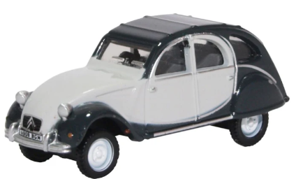 OX76CT006 OXFORD 1/76 シトロエン 2CV チャールストン コーモラントグレー/ミッドナイトグレー