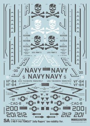 DC-12 1/48 F-14Aトムキャット「ジョリーロジャーズ」ロービジVer.
