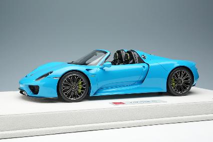 EML045D EIDOLON 1/18 Porsche 918 Spyder 2011 リビエラブルー