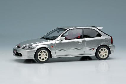 EM480B EIDOLON 1/43 Honda Civic Type R (EK9) 1997 ヴォーグルシルバーメタリック