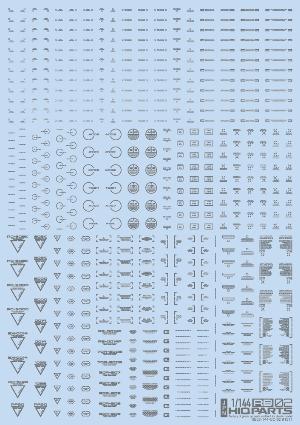 RB02-144OGR 1/144 ワンカラーグレー RB02コーションデカール(1枚入)