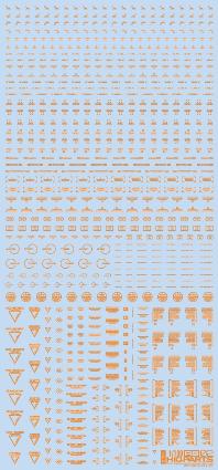 RB02-100OOR 1/100 ワンカラーオレンジ RB02コーションデカール (1枚入)