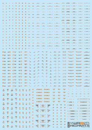 RB03-144GAO 1/144 コーションデカール グレー&オレンジ