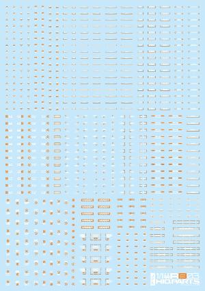 RB03-144WAO 1/144 コーションデカール ホワイト&オレンジ