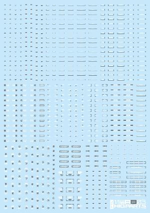 RB03-144WAG 1/144 コーションデカール ホワイト&グレー