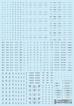 RB03-144OGR 1/144 RB03 コーションデカール ワンカラーグレー(1枚入)