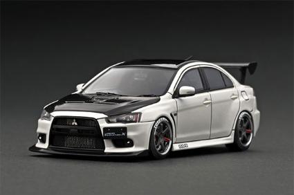 IG2567 IGモデル 1/43 Mitsubishi Lancer Evolution X CZ4A) Pearl White